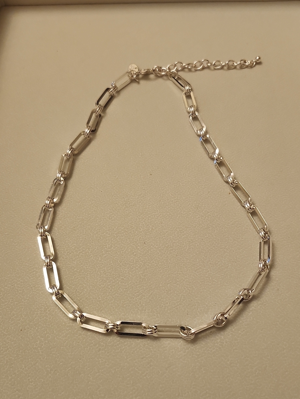 Joan Rivers Polished Silver Paperclip Necklace with Extender